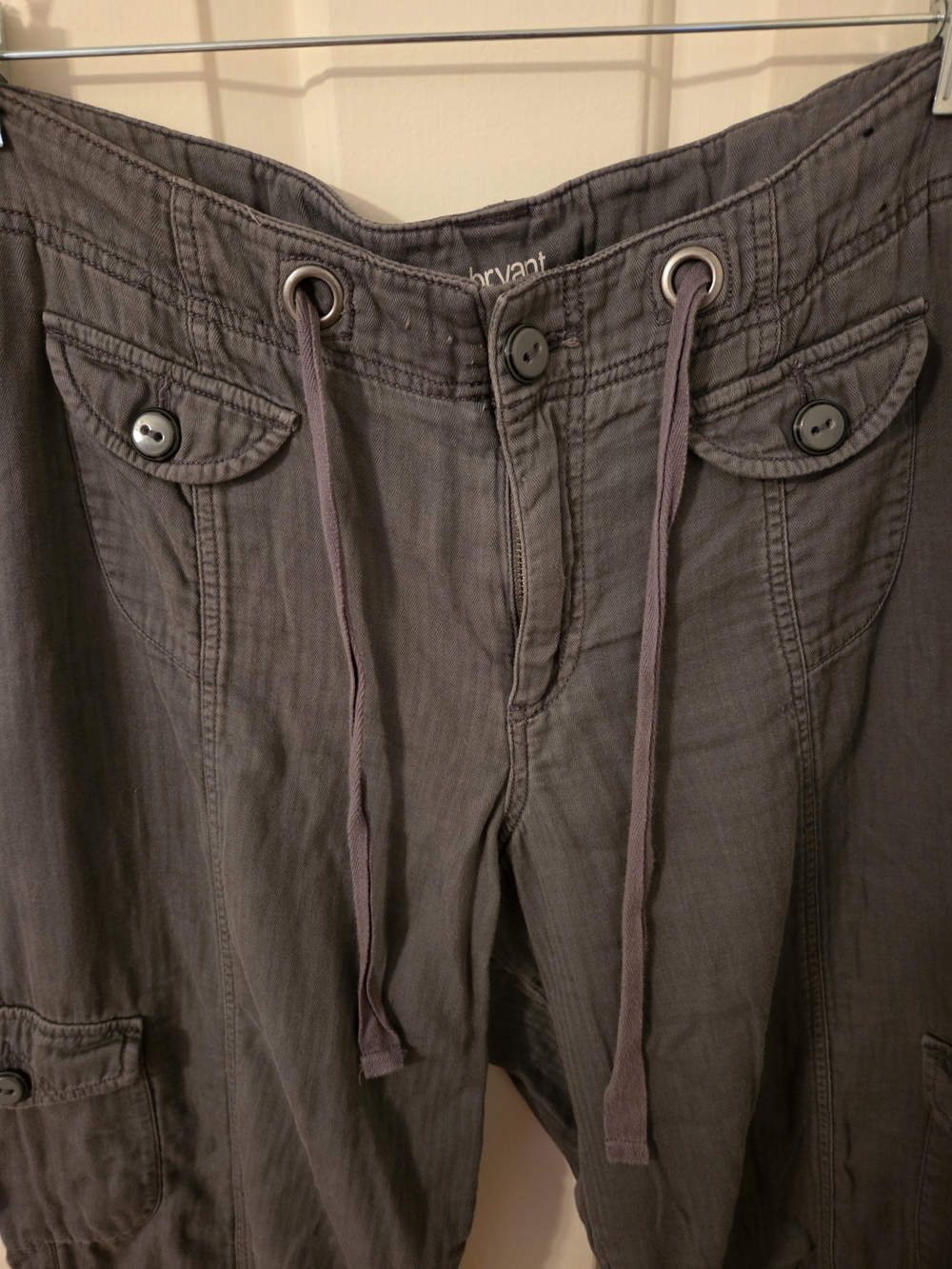 Lane Bryant Wide Leg Cargo Pants in Charcoal - Picture 2 of 7